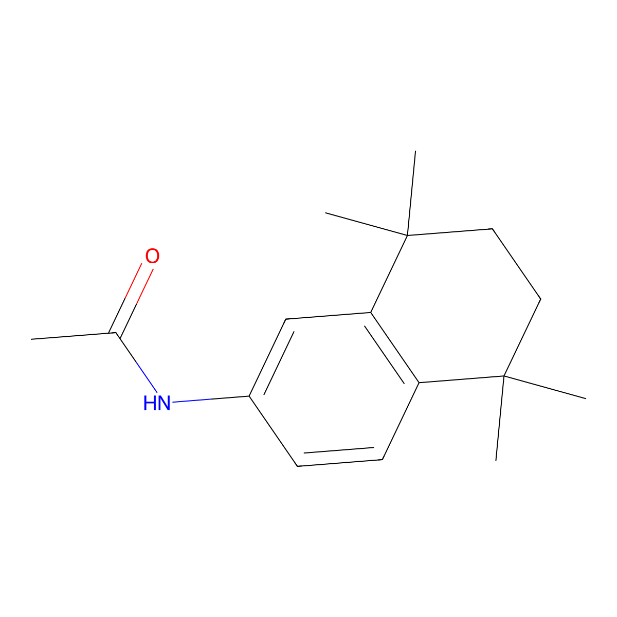 N-(5,5,8,8-Tetramethyl-5,6,7,8-tetrahydronaphthalen-2-YL)acetamide molecular structure, CAS 139162-43-9