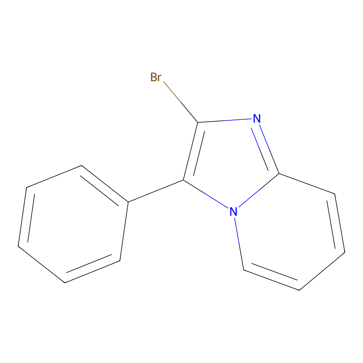 2-Bromo-3-phenylimidazo[1,2-a]pyridine molecular structure, CAS 1391625-01-6