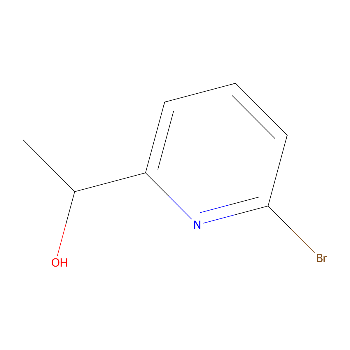 1-(6-Bromo-2-pyridinyl)ethanol molecular structure, CAS 139163-56-7