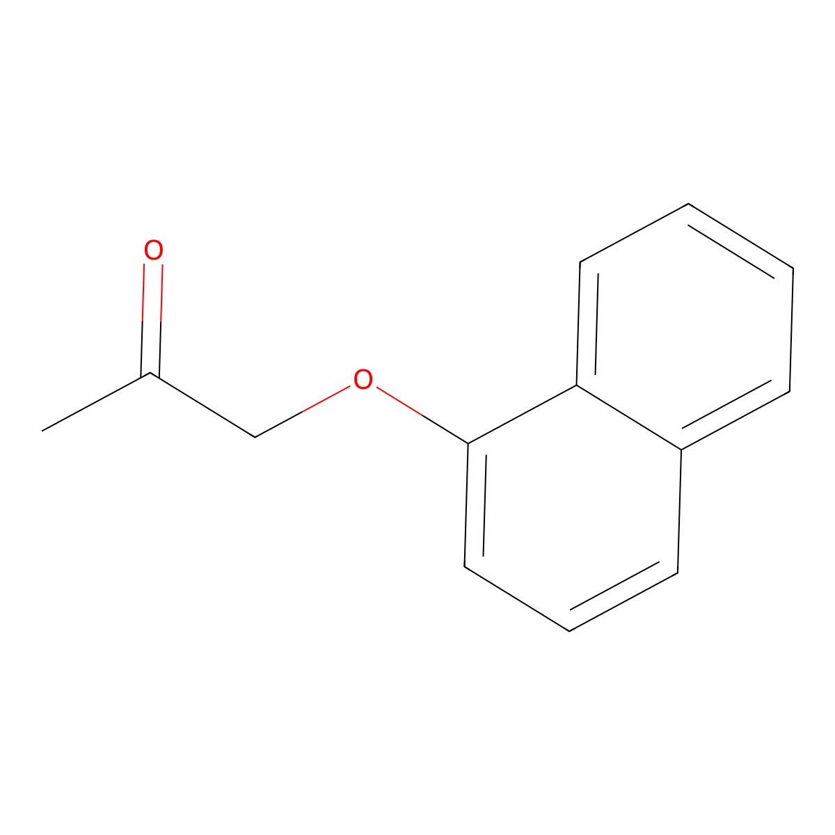 (1-Naphthyloxy)acetone molecular structure, CAS 13917-61-8
