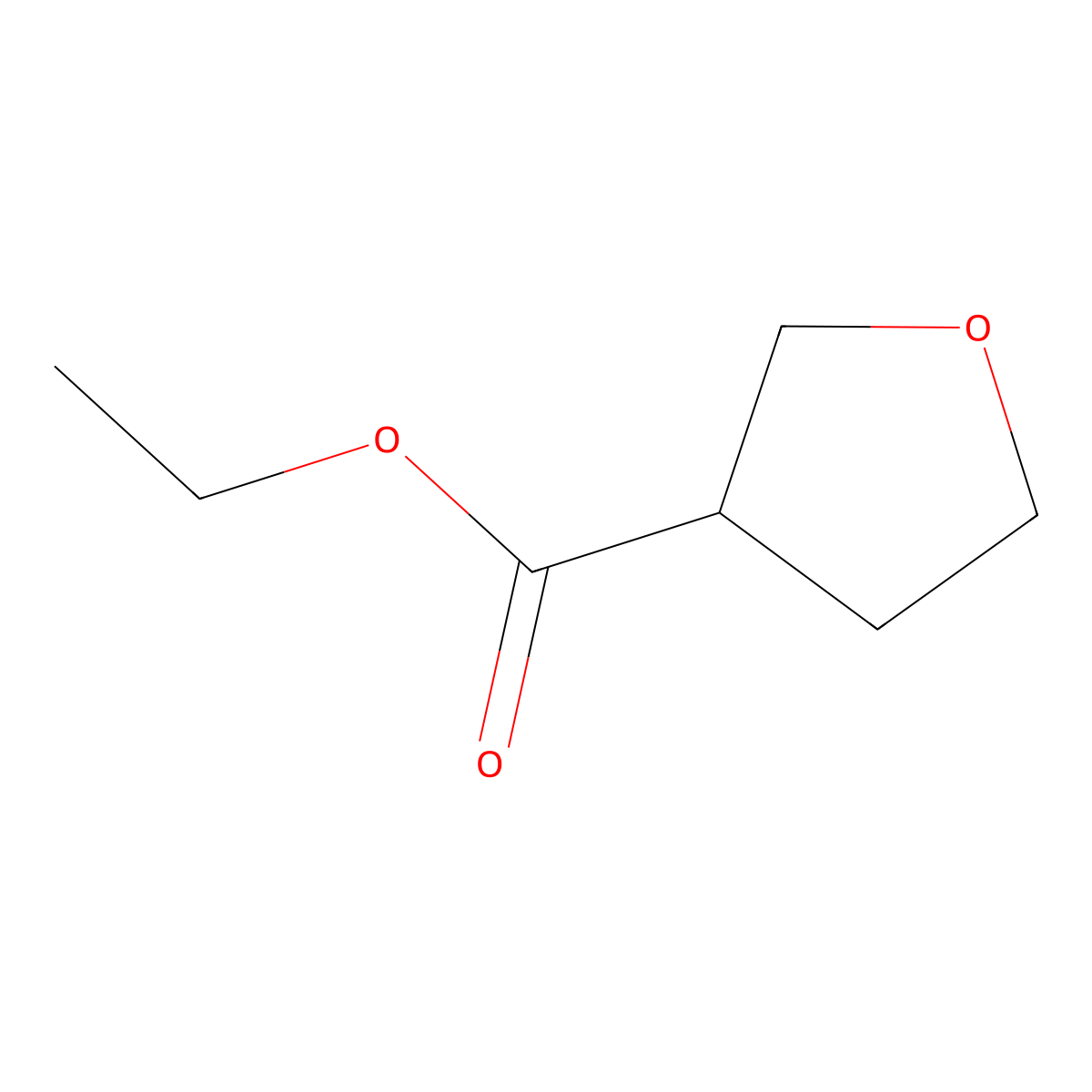 Ethyl tetrahydro-3-furoate molecular structure, CAS 139172-64-8
