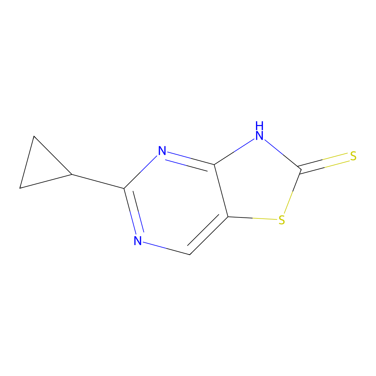 5-Cyclopropylthiazolo[4,5-d]pyrimidine-2-thiol molecular structure, CAS 1391726-10-5