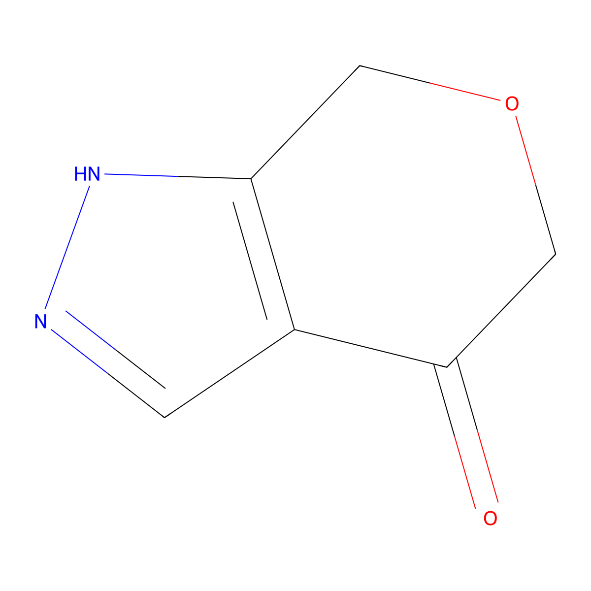 5,7-dihydropyrano[3,4-c]pyrazol-4(1H)-one molecular structure, CAS 1391732-41-4