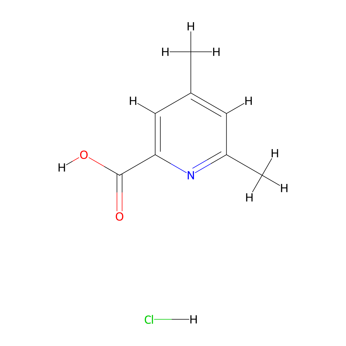 4,6-Dimethylpicolinic acid hydrochloride molecular structure, CAS 1391733-66-6