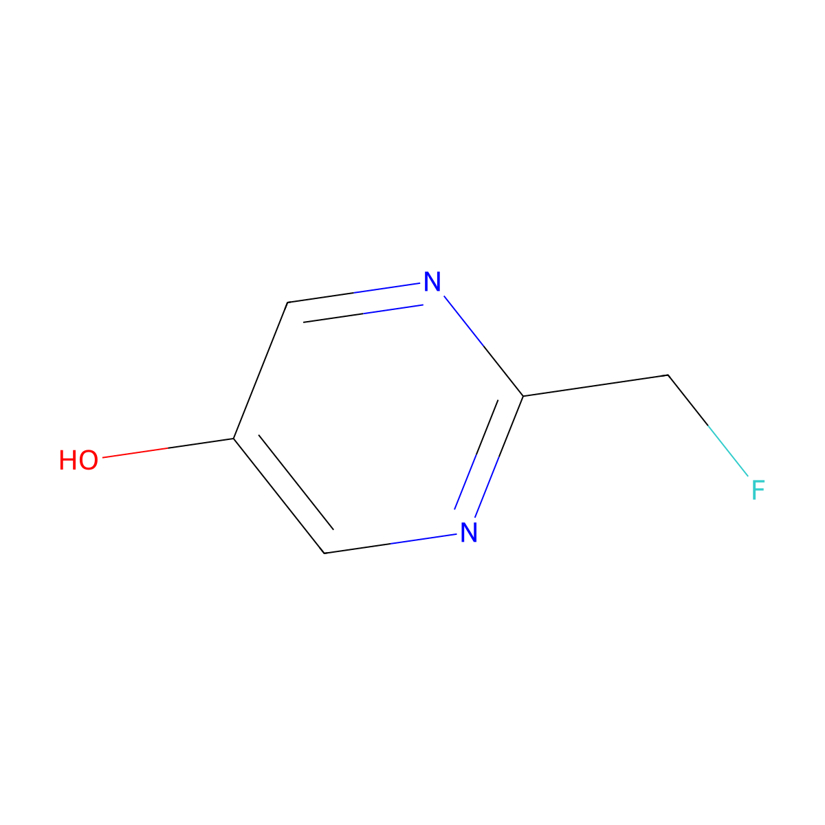 2-(Fluoromethyl)pyrimidin-5-OL molecular structure, CAS 1391733-75-7