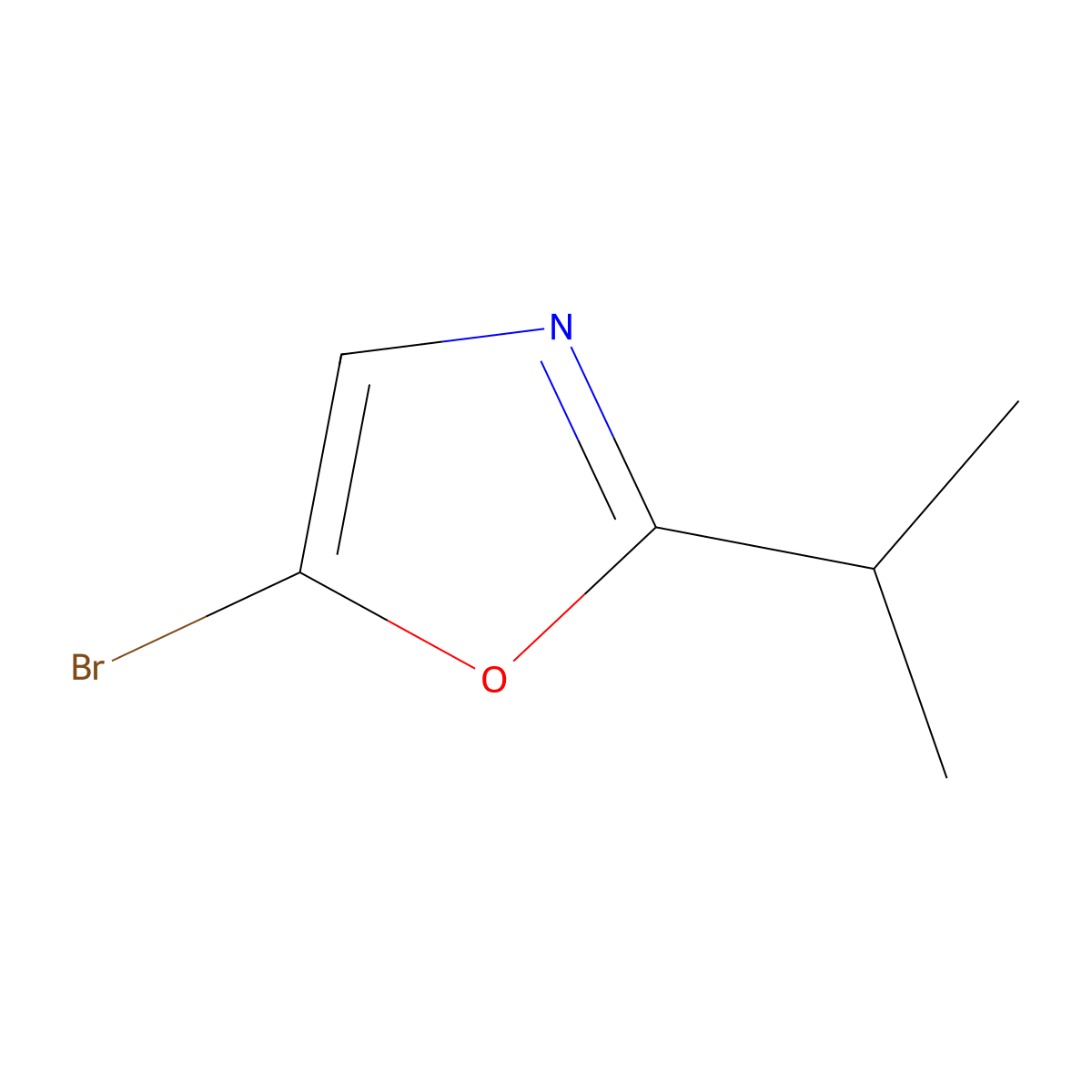 5-Bromo-2-(propan-2-yl)-1,3-oxazole molecular structure, CAS 1391739-84-6