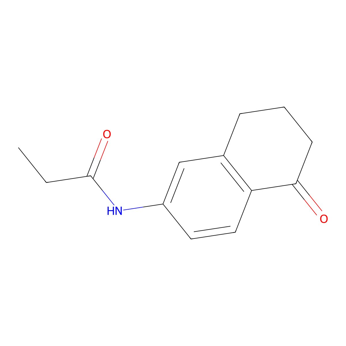 N-(5-oxo-5,6,7,8-tetrahydronaphthalen-2-yl)propionamide molecular structure, CAS 1391740-18-3