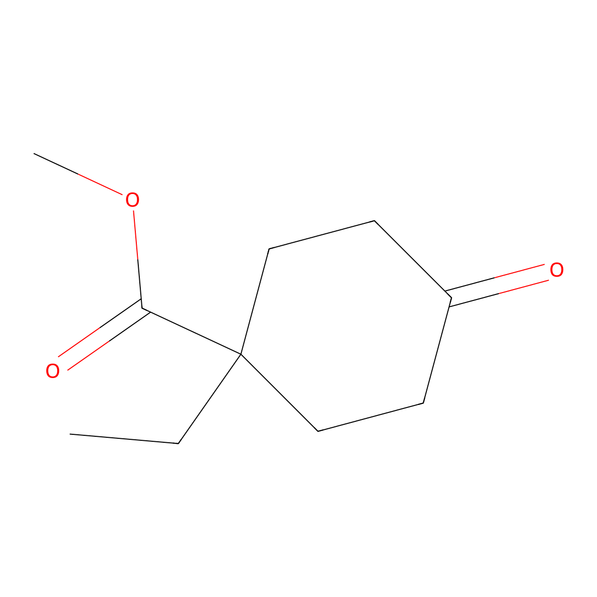 Methyl 1-ethyl-4-oxocyclohexanecarboxylate molecular structure, CAS 1391740-22-9