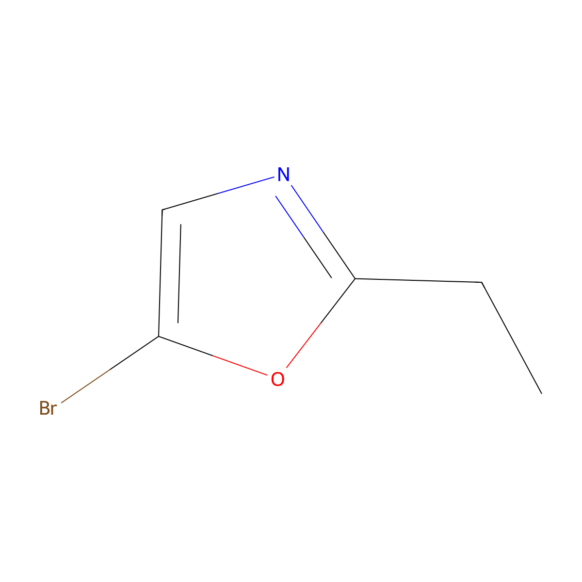 5-Bromo-2-ethyl-1,3-oxazole molecular structure, CAS 1391740-26-3