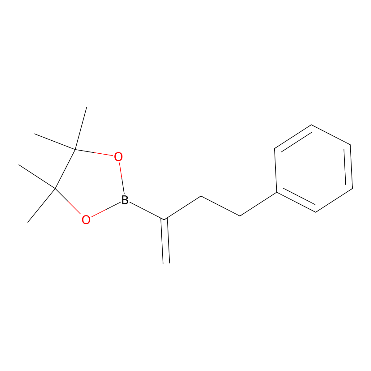 4,4,5,5-Tetramethyl-2-(4-phenylbut-1-en-2-yl)-1,3,2-dioxaborolane molecular structure, CAS 1391742-82-7