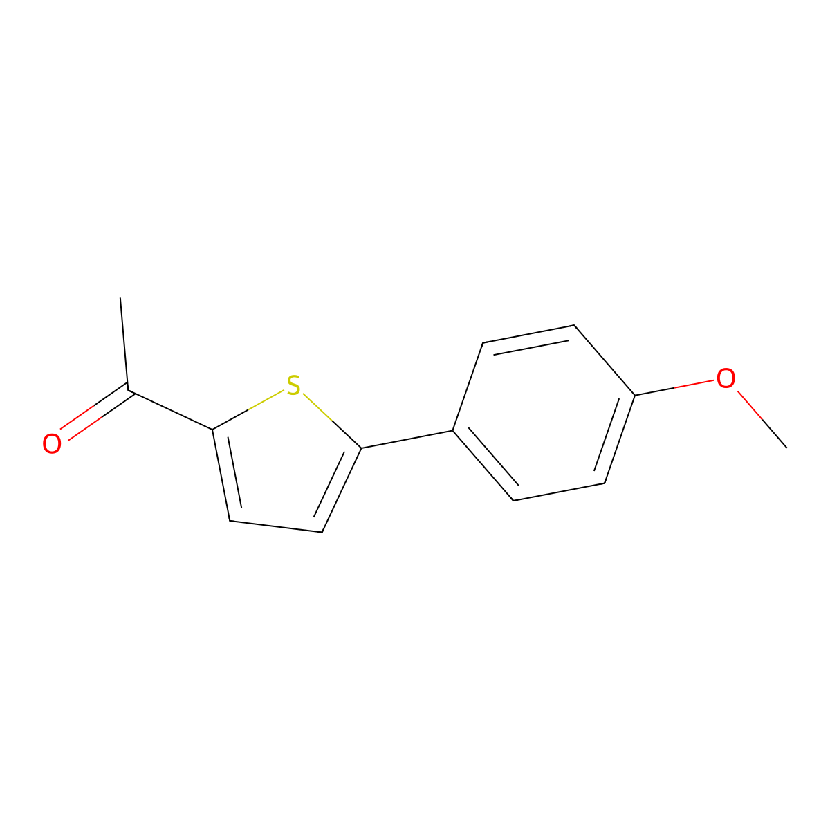 1-[5-(4-Methoxyphenyl)-2-thienyl]-1-ethanone molecular structure, CAS 13918-67-7