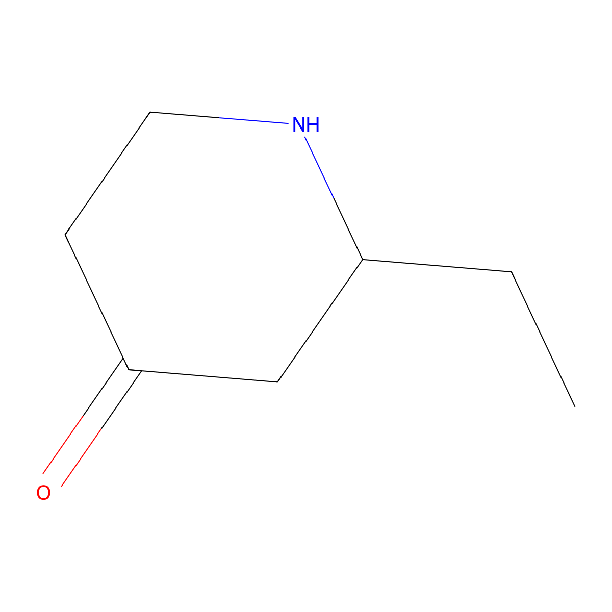 (R)-2-Ethylpiperidin-4-one molecular structure, CAS 1391810-71-1