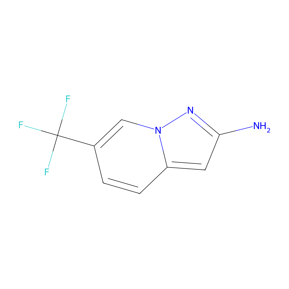 6-(Trifluoromethyl)pyrazolo[1,5-a]pyridin-2-amine molecular structure, CAS 1391821-43-4