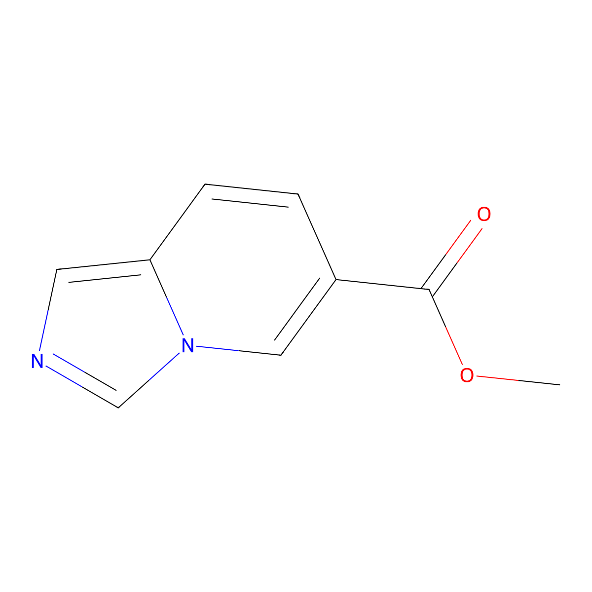 Methyl imidazo[1,5-a]pyridine-6-carboxylate molecular structure, CAS 139183-89-4