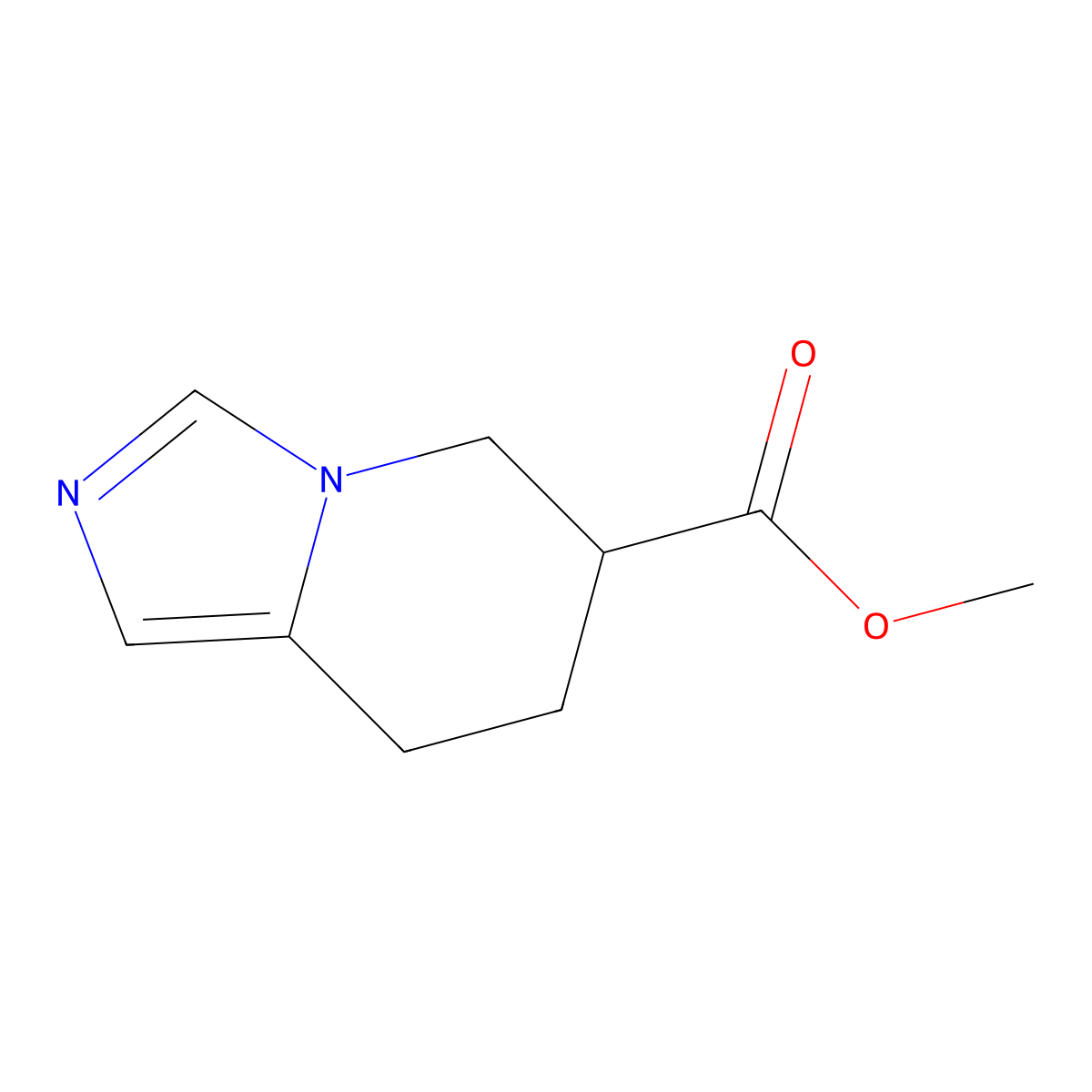 Methyl 5,6,7,8-tetrahydroimidazo[1,5-a]pyridine-6-carboxylate molecular structure, CAS 139183-91-8