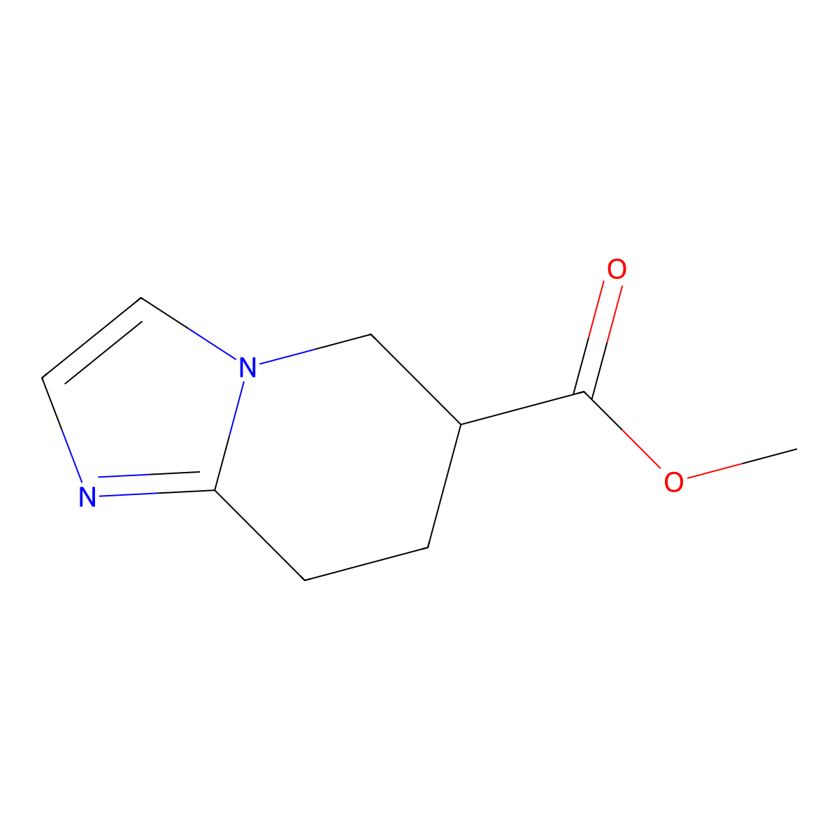 5,6,7,8-Tetrahydro-imidazo[1,2-a]pyridine-6-carboxylic acid methyl ester molecular structure, CAS 139183-98-5