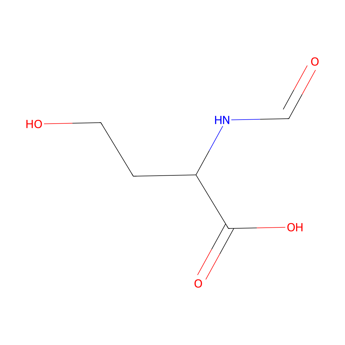 4-Hydroxy-2-formamidobutanoic acid molecular structure, CAS 1391912-44-9