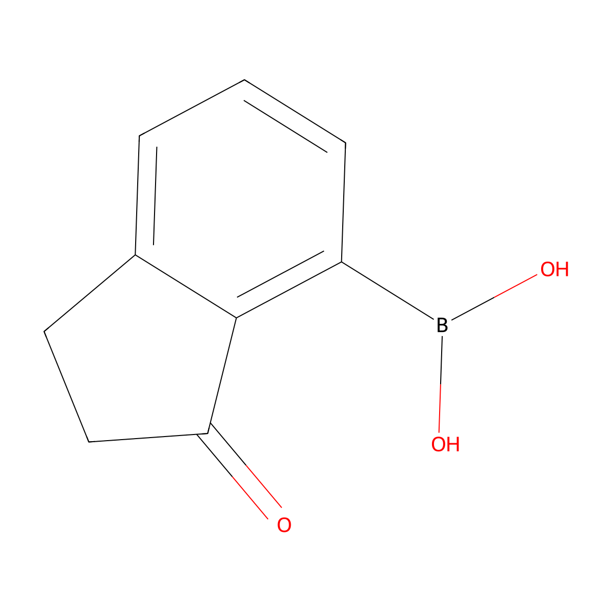 (3-oxo-2,3-dihydro-1H-inden-4-yl)boronic acid molecular structure, CAS 1391914-77-4