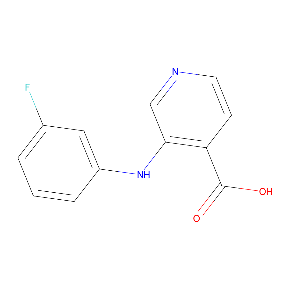 3-(3-Fluoroanilino)pyridine-4-carboxylic acid molecular structure, CAS 1391931-11-5
