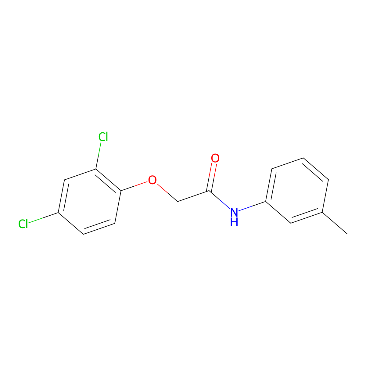 2-(2,4-Dichlorophenoxy)-N-(3-methylphenyl)acetamide molecular structure, CAS 139194-54-0