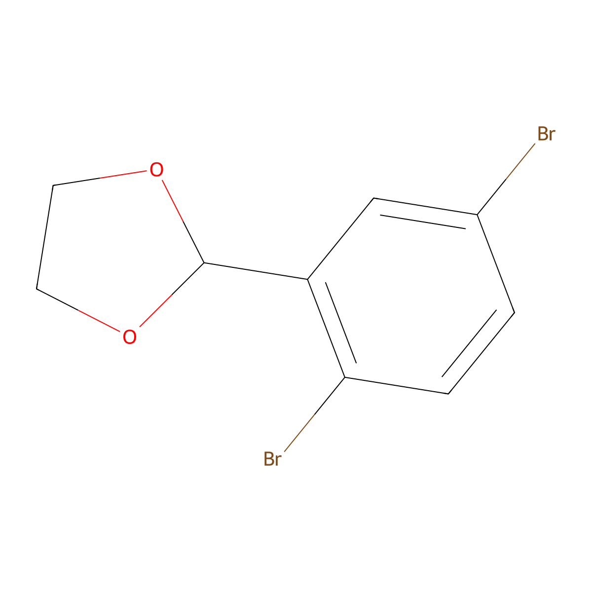 2-(2,5-Dibromophenyl)-1,3-dioxolane molecular structure, CAS 139194-78-8
