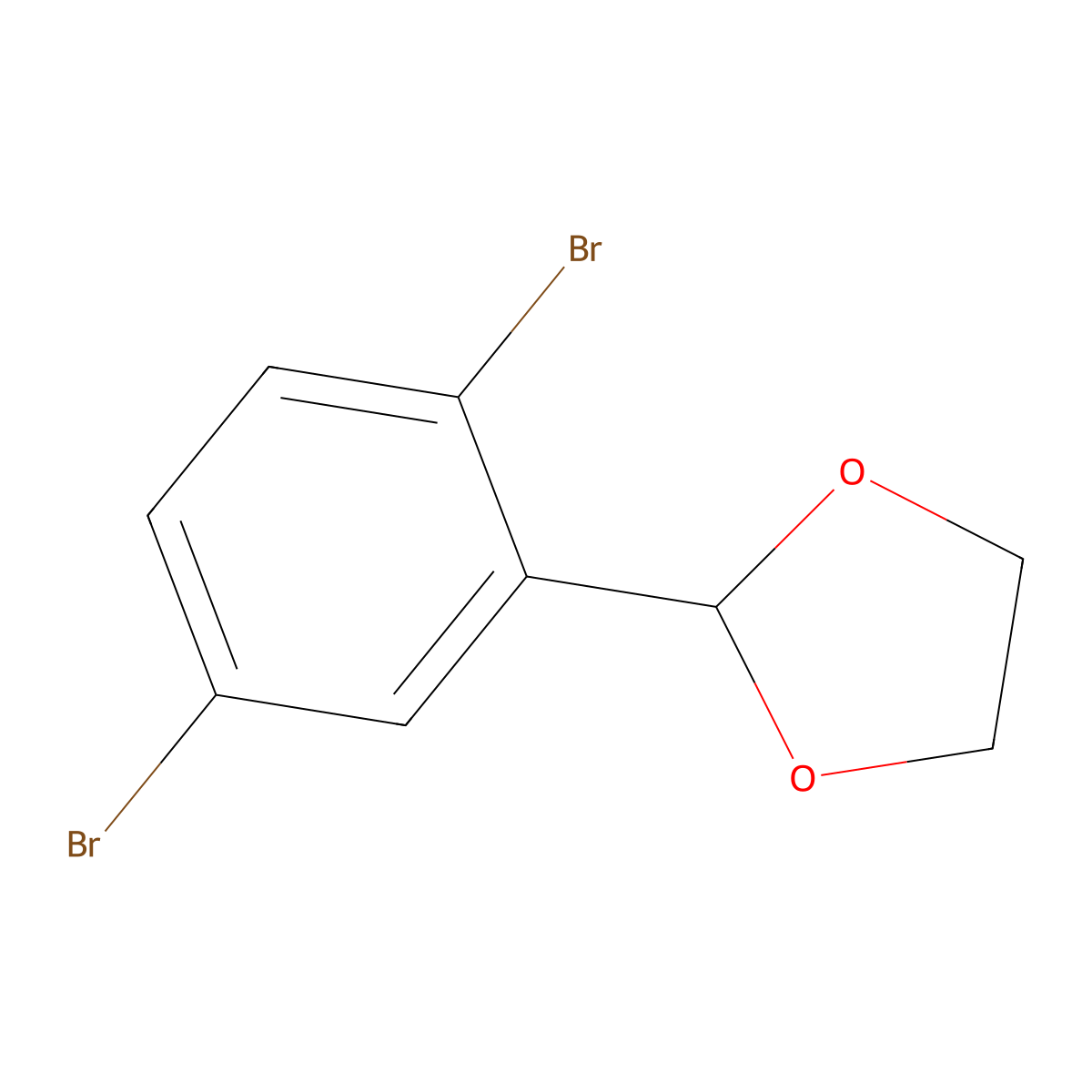 2-(2,5-Dibromophenyl)-1,3-dioxolane molecular structure, CAS 139194-78-8