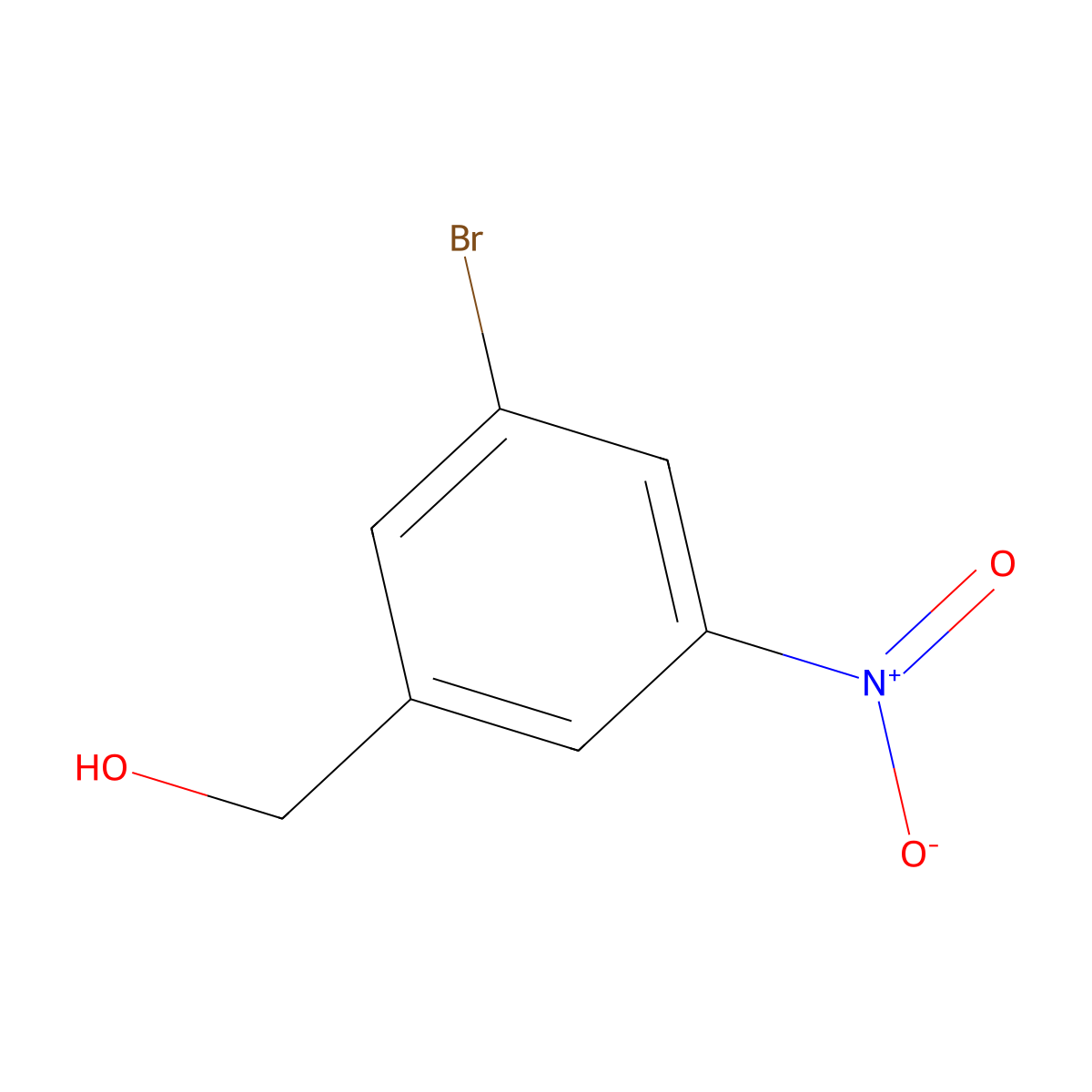 (3-Bromo-5-nitrophenyl)methanol molecular structure, CAS 139194-79-9