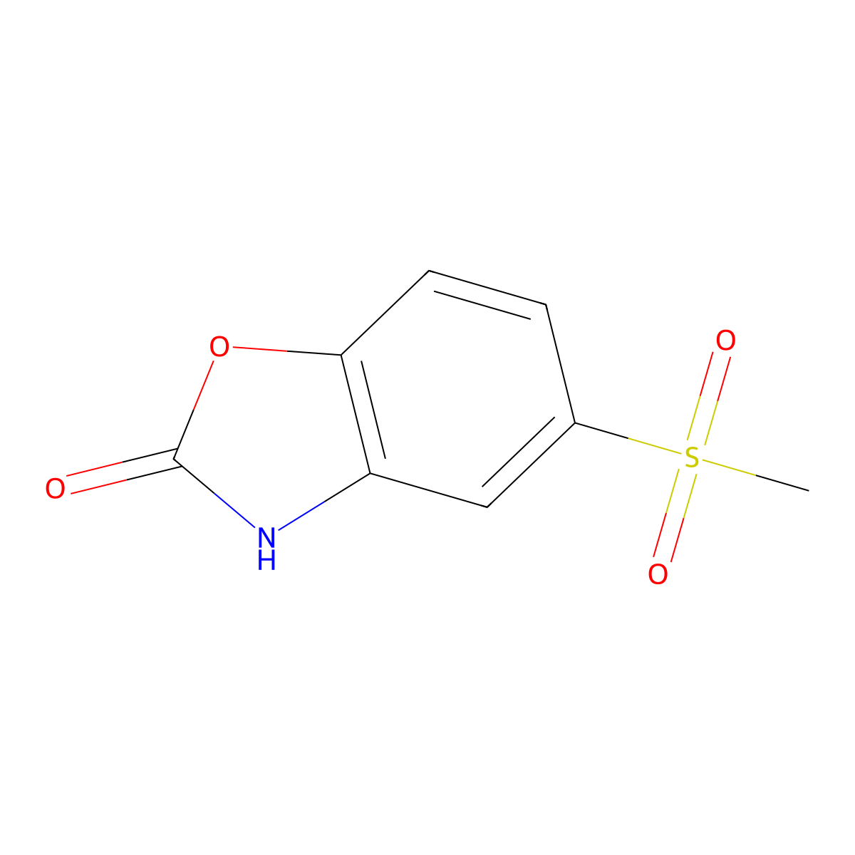 5-Mesylbenzoxazol-2(3H)-one molecular structure, CAS 13920-98-4