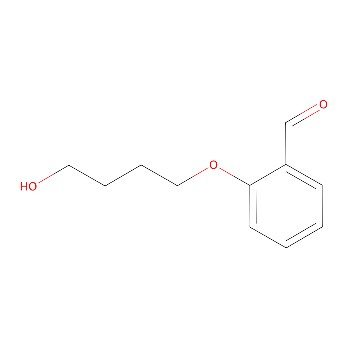 2-(4-Hydroxybutoxy)benzaldehyde molecular structure, CAS 1392015-82-5