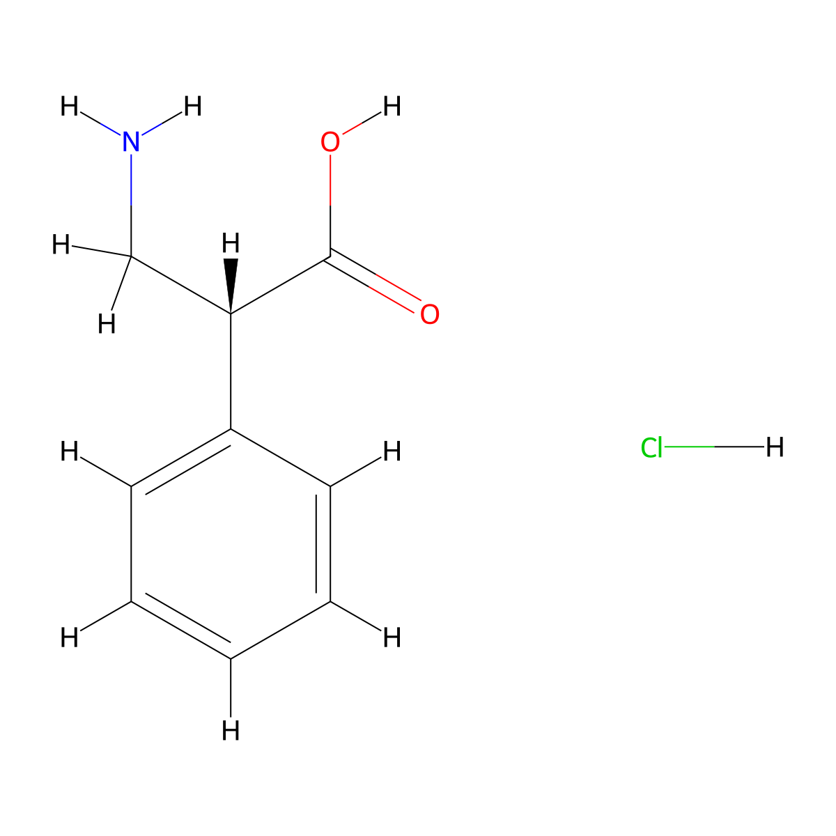 (R)-3-Amino-2-phenylpropanoic acid hydrochloride molecular structure, CAS 1392090-21-9