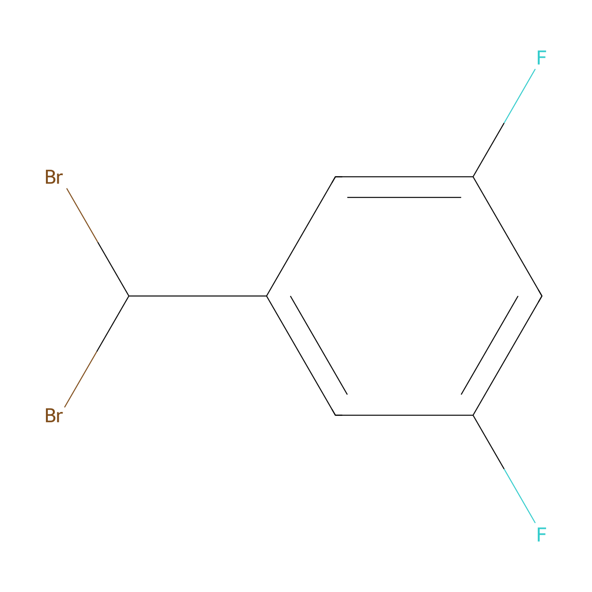 1-(Dibromomethyl)-3,5-difluorobenzene molecular structure, CAS 1392102-80-5