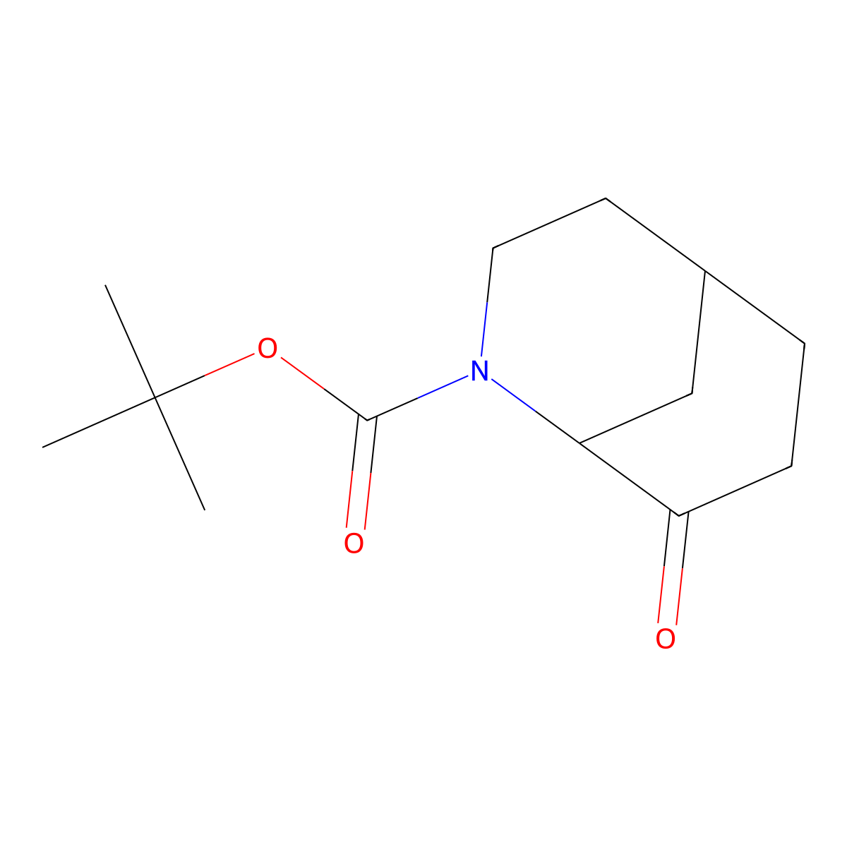 Tert-butyl 8-oxo-2-azabicyclo[3.3.1]nonane-2-carboxylate molecular structure, CAS 1392110-10-9