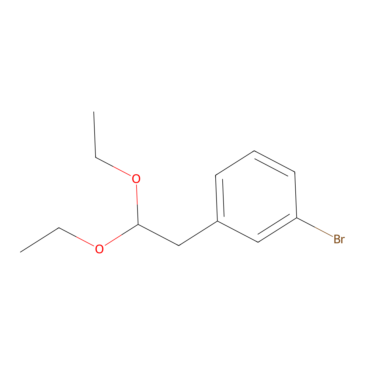 1-Bromo-3-(2,2-diethoxyethyl)benzene molecular structure, CAS 1392146-22-3