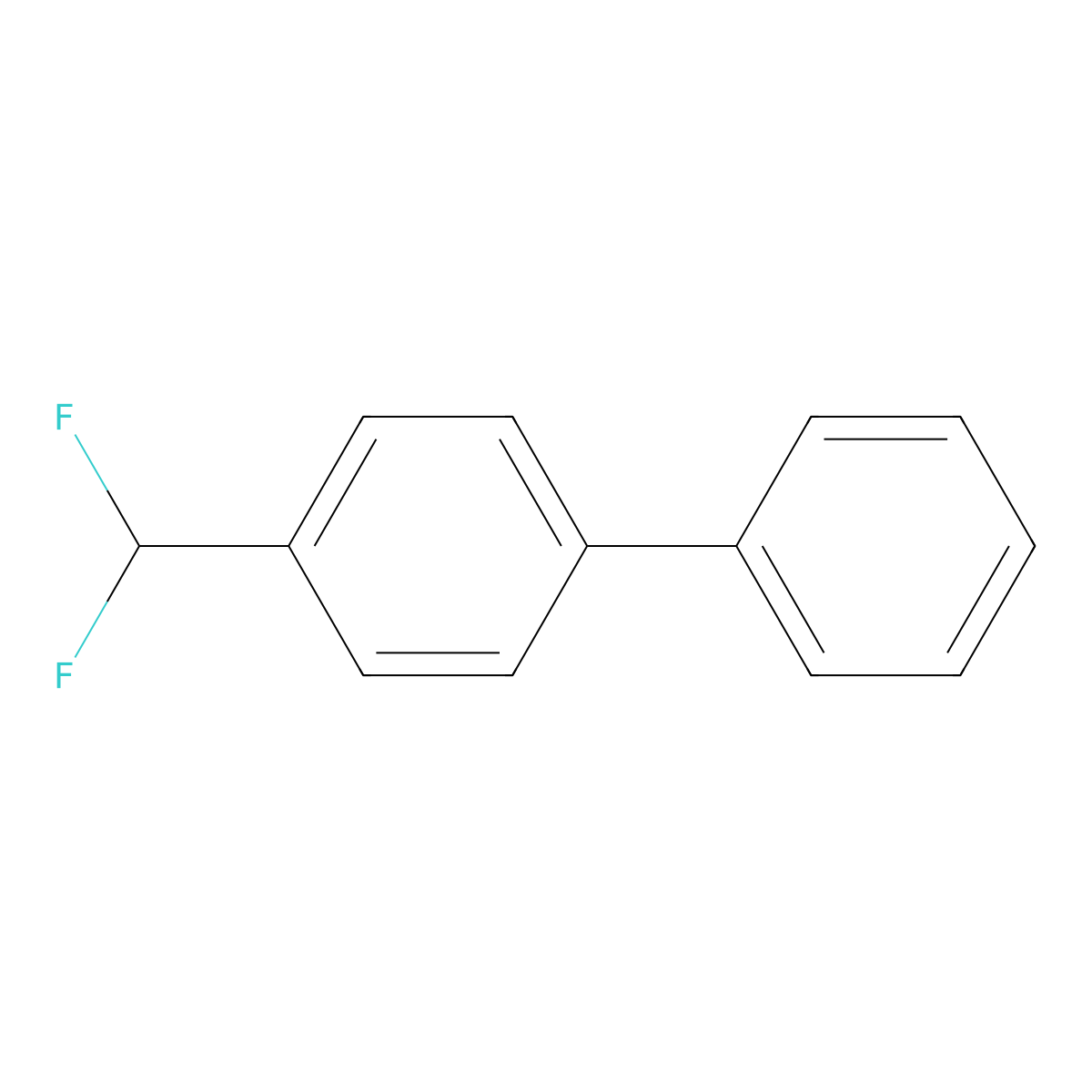 4-(Difluoromethyl)-1,1'-biphenyl molecular structure, CAS 139219-68-4