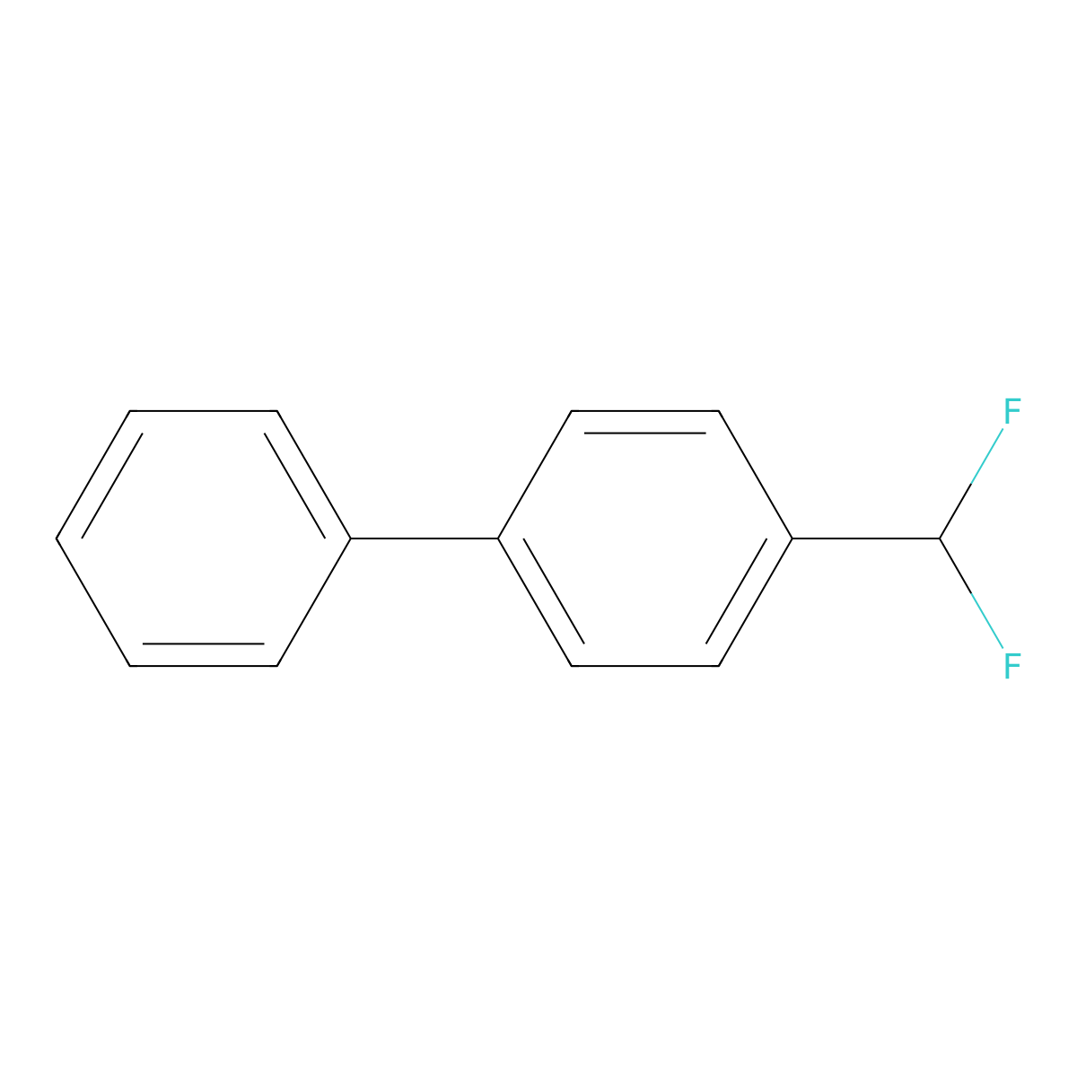 4-(Difluoromethyl)-1,1'-biphenyl molecular structure, CAS 139219-68-4