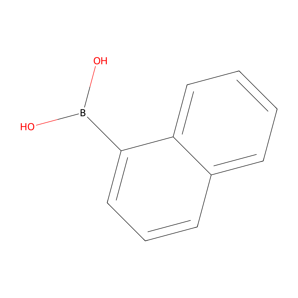 1-Naphthaleneboronic acid molecular structure, CAS 13922-41-3