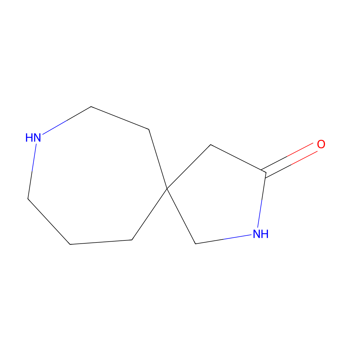 2,8-Diazaspiro[4.6]undecan-3-one molecular structure, CAS 1392209-94-7