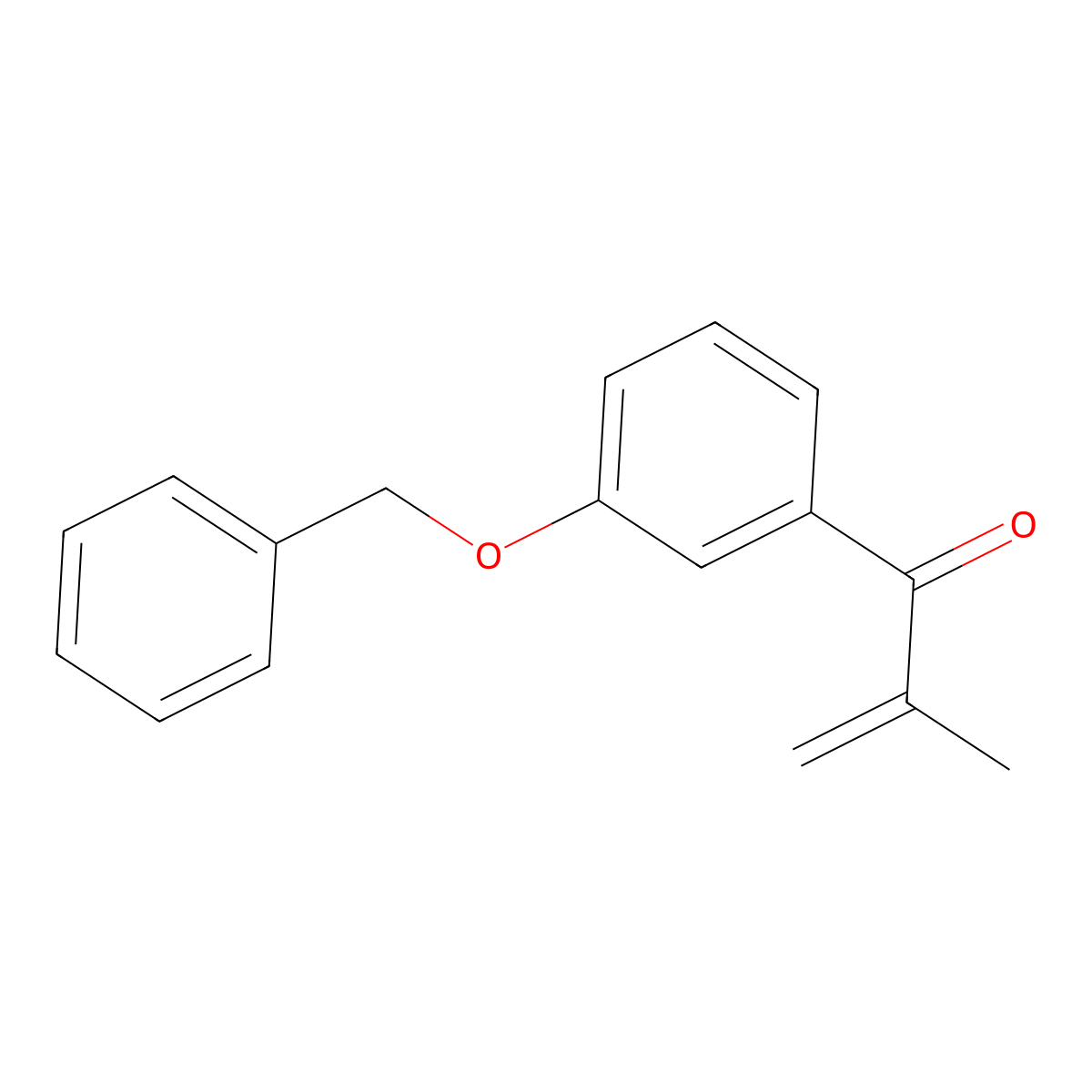 1-(3-(Benzyloxy)phenyl)-2-methylprop-2-en-1-one molecular structure, CAS 1392210-34-2