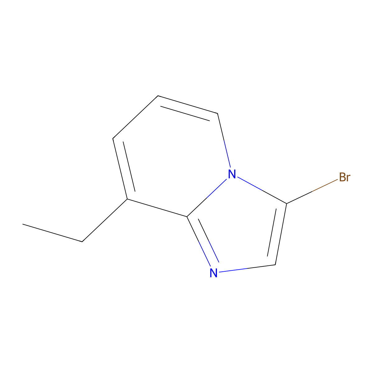 3-Bromo-8-ethylimidazo[1,2-a]pyridine molecular structure, CAS 1392211-06-1