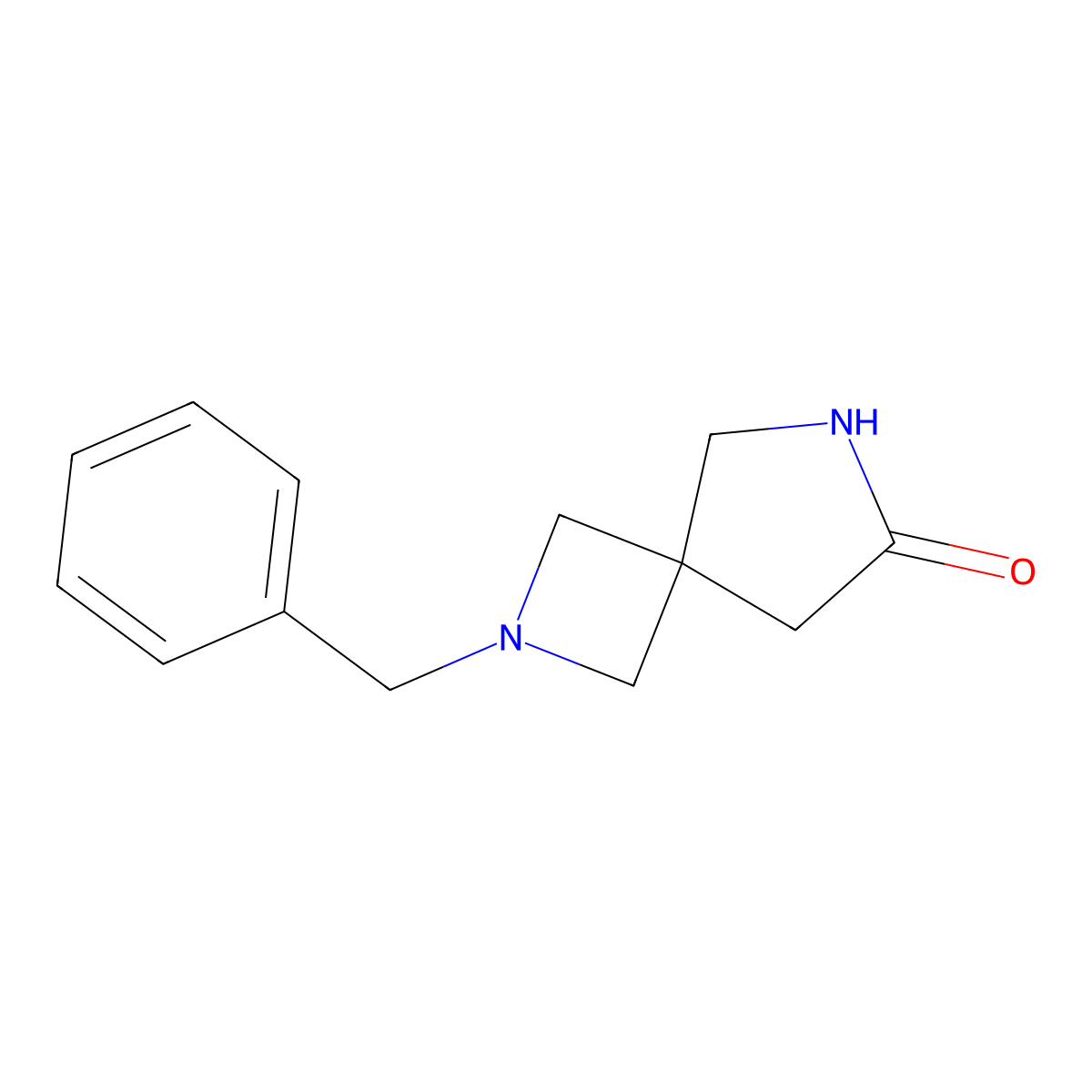 2-Benzyl-2,6-diazaspiro[3.4]octan-7-one molecular structure, CAS 1392211-22-1