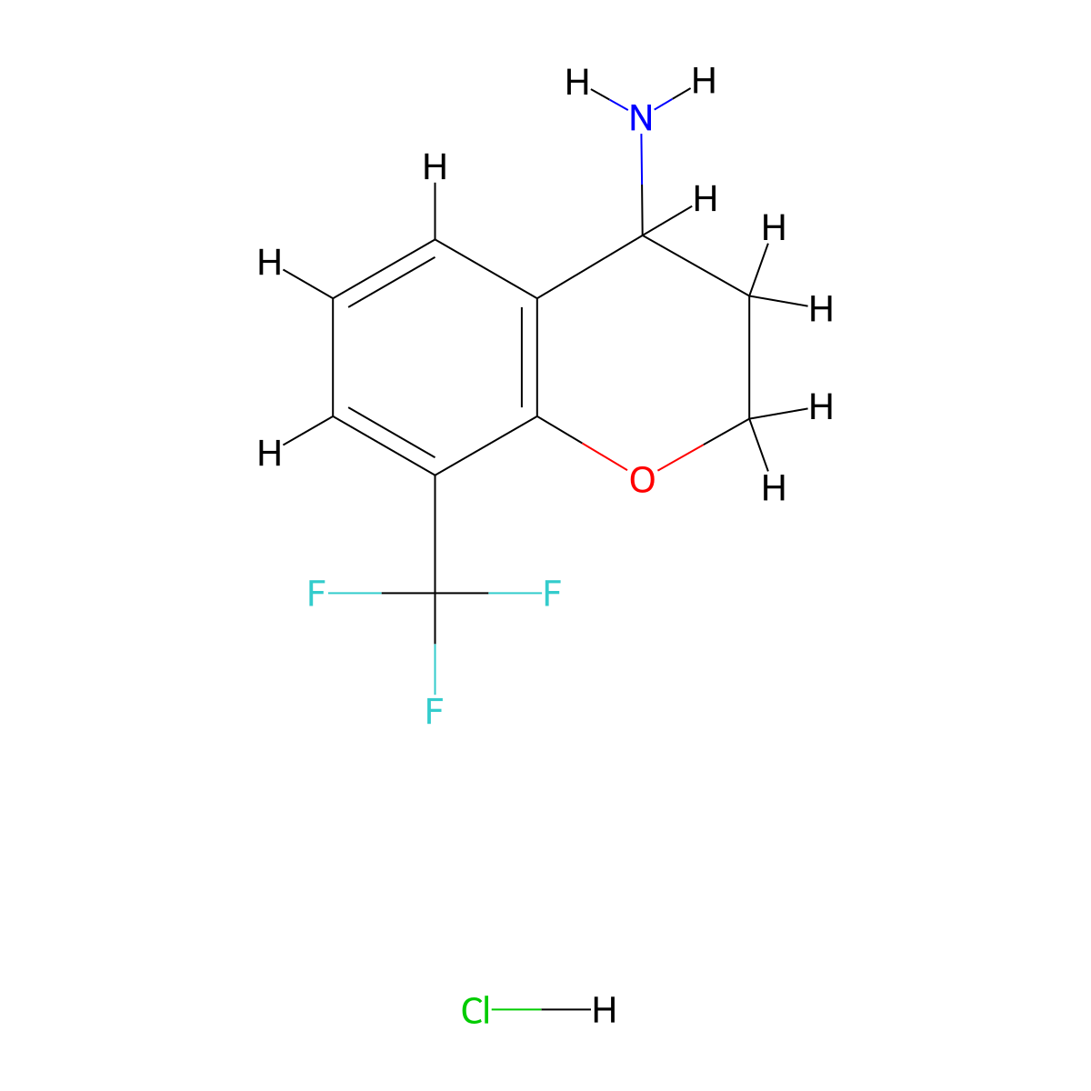 8-(Trifluoromethyl)chroman-4-amine hydrochloride molecular structure, CAS 1392212-91-7
