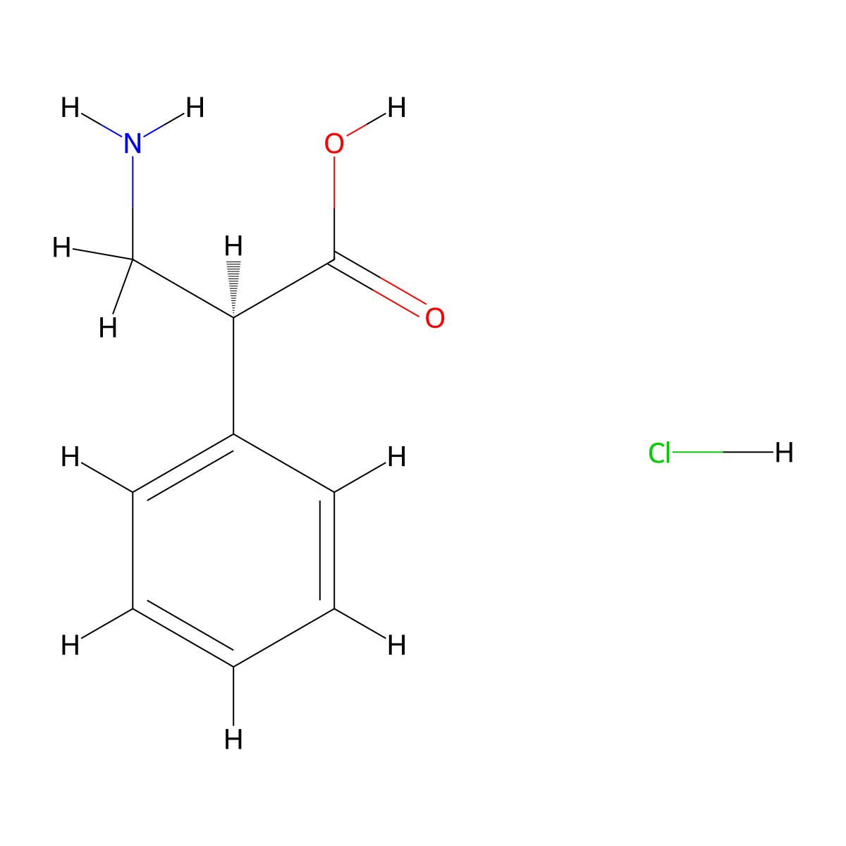 (S)-3-Amino-2-phenylpropanoic acid hydrochloride molecular structure, CAS 1392219-09-8