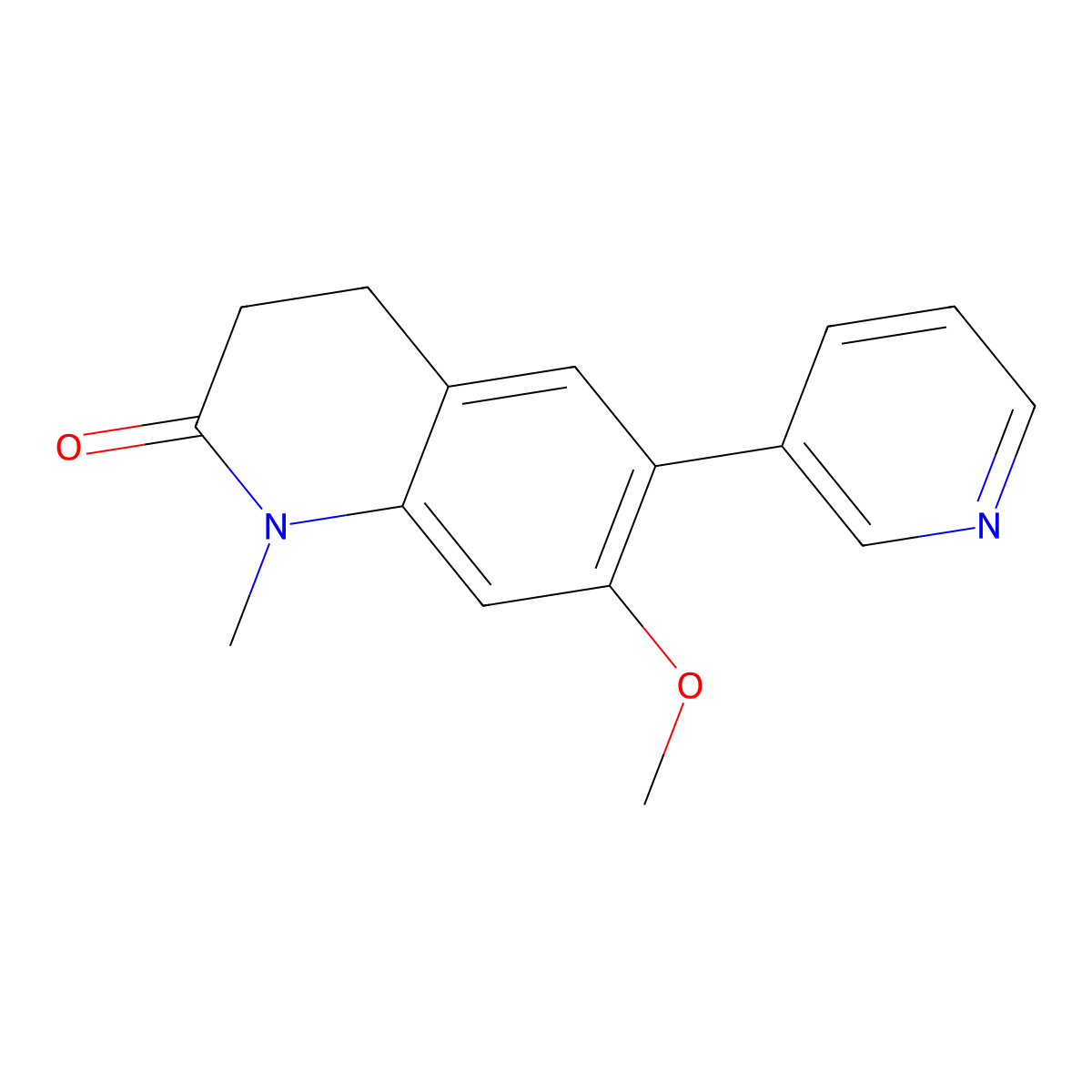7-Methoxy-1-methyl-6-(pyridin-3-yl)-1,2,3,4-tetrahydroquinolin-2-one molecular structure, CAS 1392223-73-2