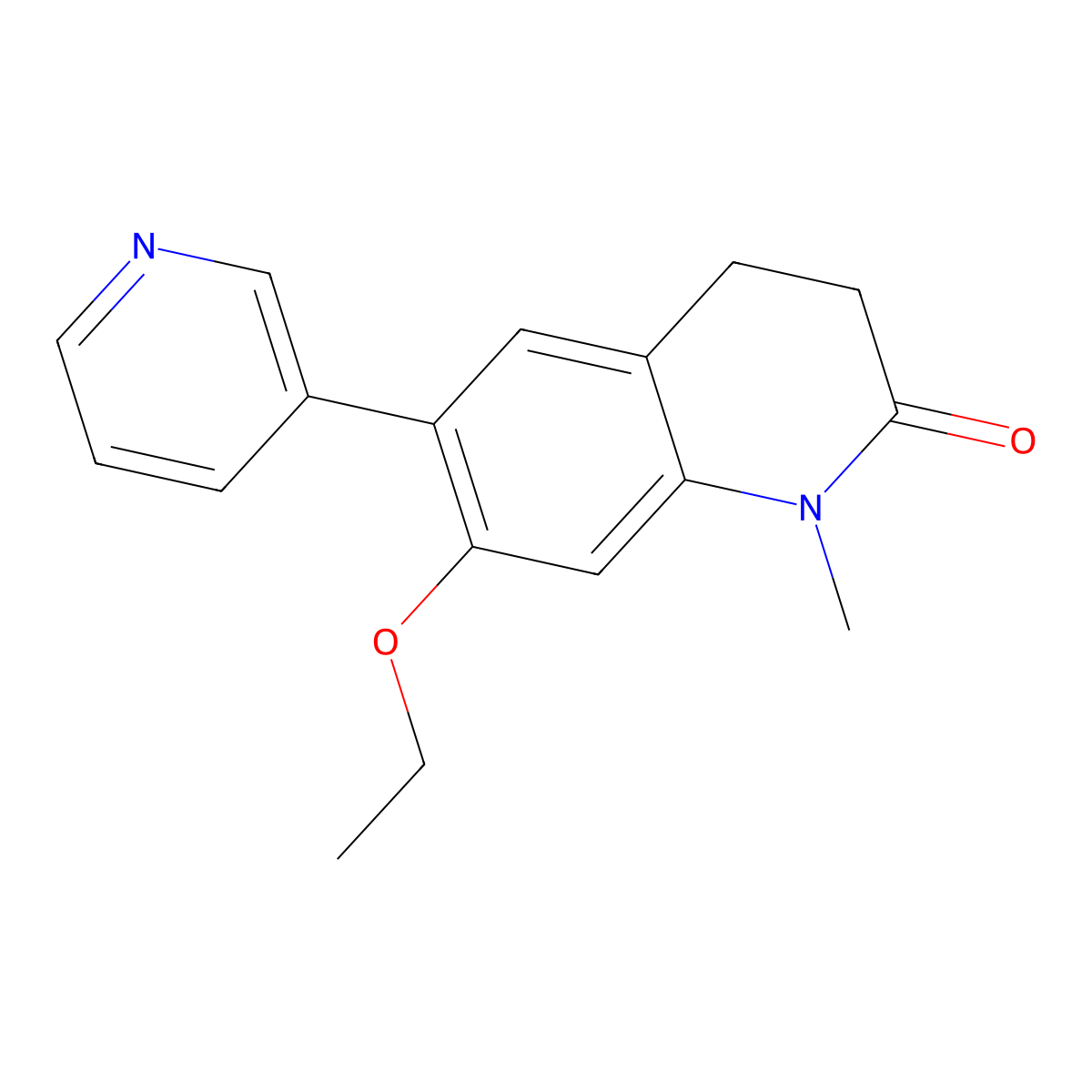 7-Ethoxy-1-methyl-6-(pyridin-3-yl)-1,2,3,4-tetrahydroquinolin-2-one molecular structure, CAS 1392223-74-3
