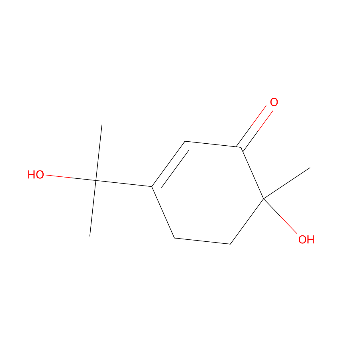1,8-Dihydroxy-p-menth-3-en-2-one molecular structure, CAS 1392224-56-4