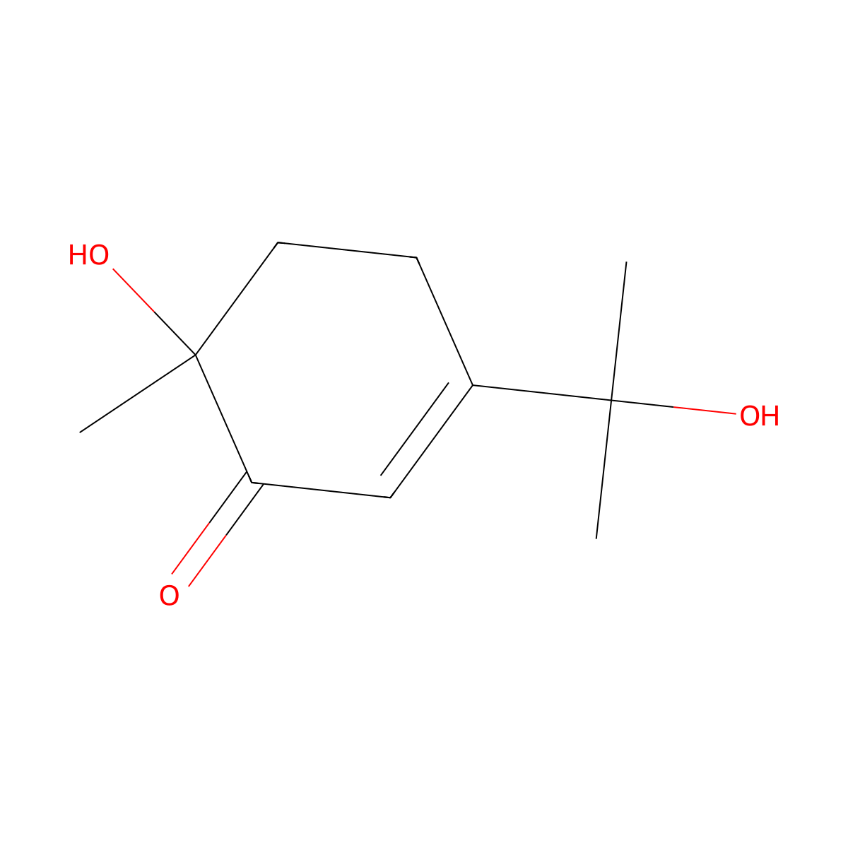 1,8-Dihydroxy-p-menth-3-en-2-one molecular structure, CAS 1392224-56-4