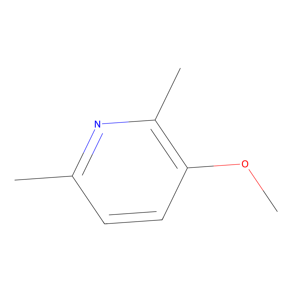 3-Methoxy-2,6-dimethylpyridine molecular structure, CAS 1392271-38-3