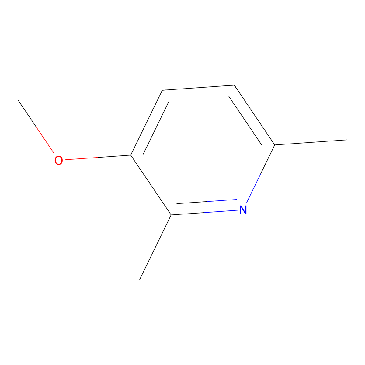 3-Methoxy-2,6-dimethylpyridine molecular structure, CAS 1392271-38-3