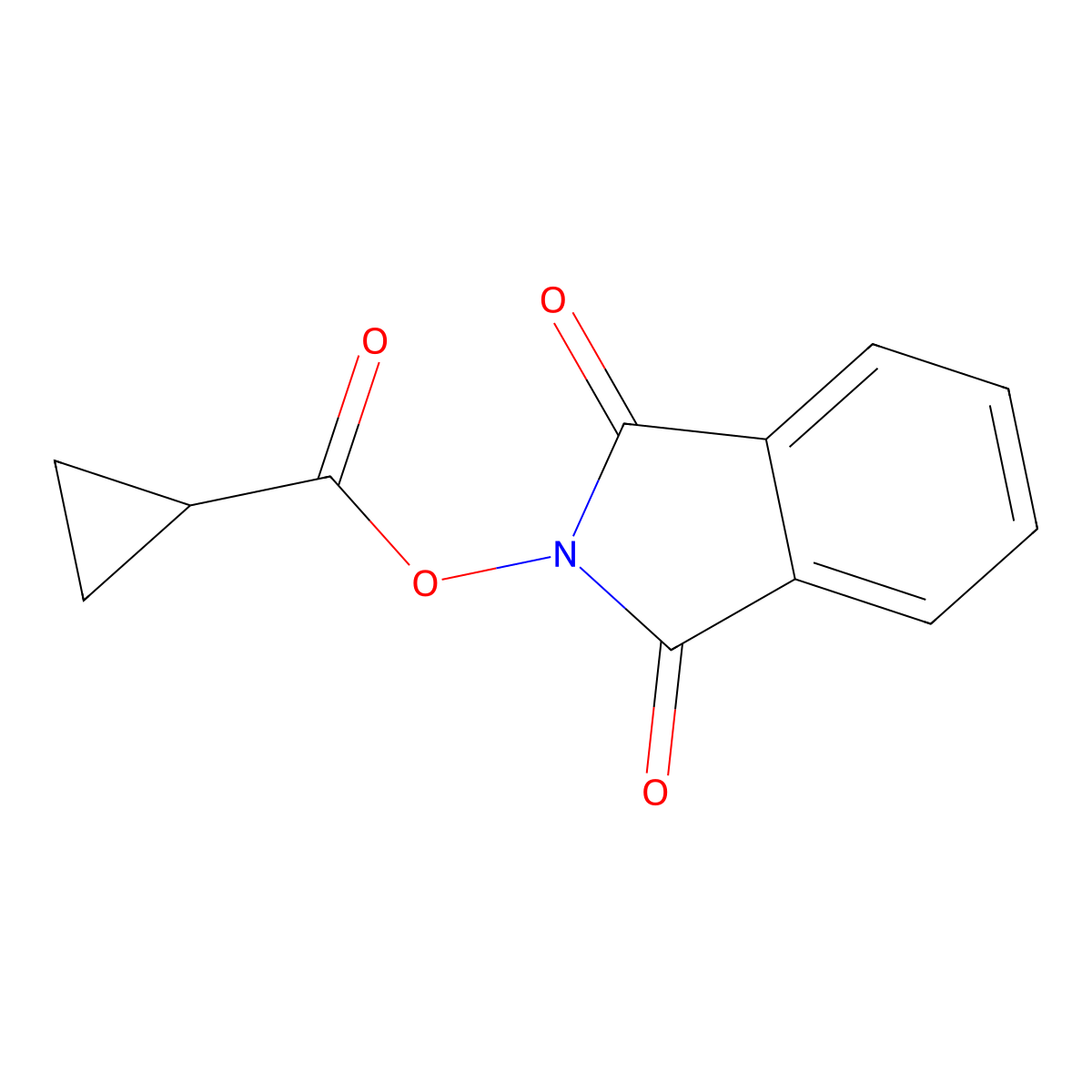 1,3-dioxo-2,3-dihydro-1H-isoindol-2-yl cyclopropanecarboxylate molecular structure, CAS 1392277-06-3
