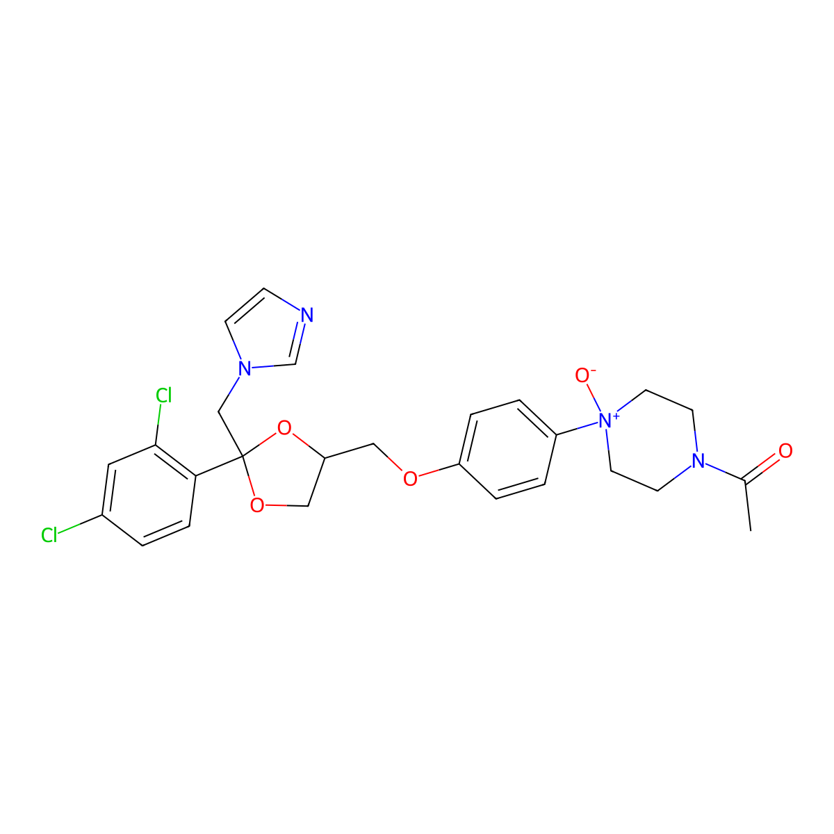 Ketoconazole N-Oxide molecular structure, CAS 1392277-16-5